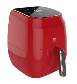 Frigideira vermelha do ar de Digitas da cor vermelha 4 litros, automóvel fora da frigideira simples do ar do cozinheiro chefe